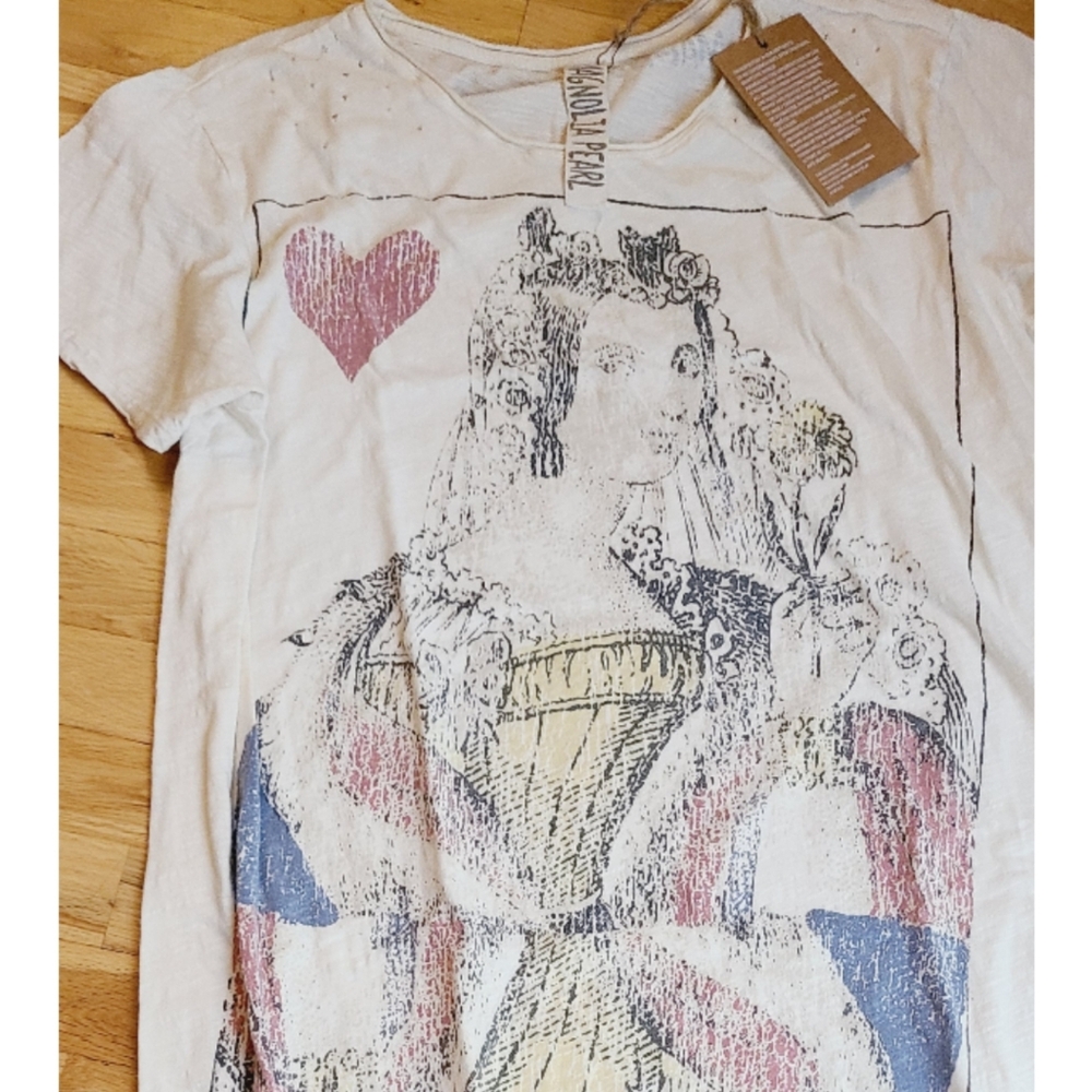 🆕️ Magnolia Pearl Queen Of Hearts Tee Dress One Size Hobo Chic Love Gypsy Boho - Picture 4 of 11